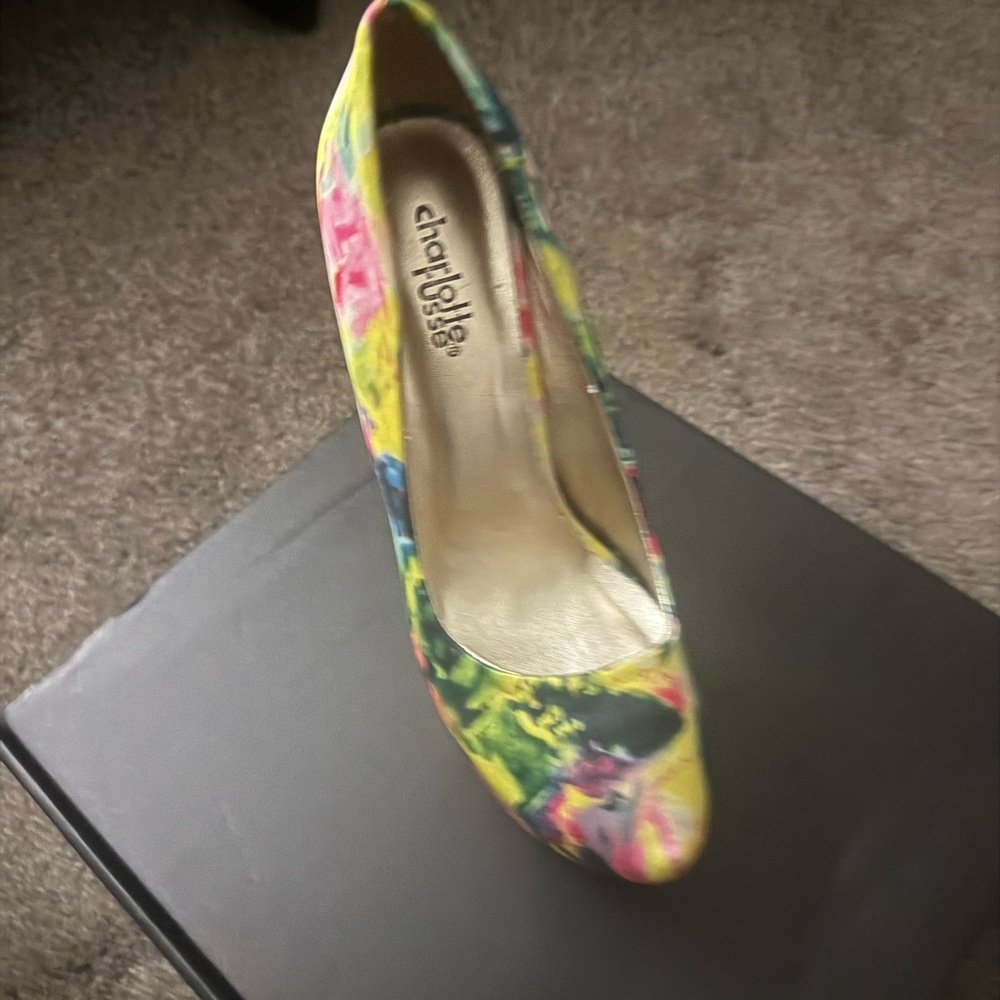 Charlotte Russe Vibrant Multicolor Heels